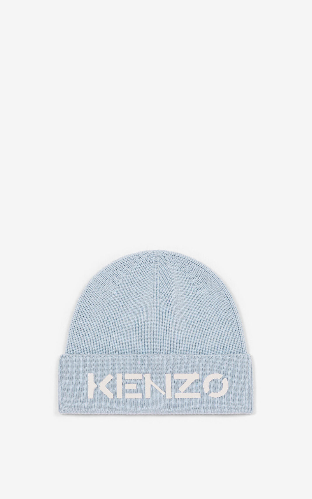 Kenzo Logo ニット ビーニー レディース グレー - NLKCHI608